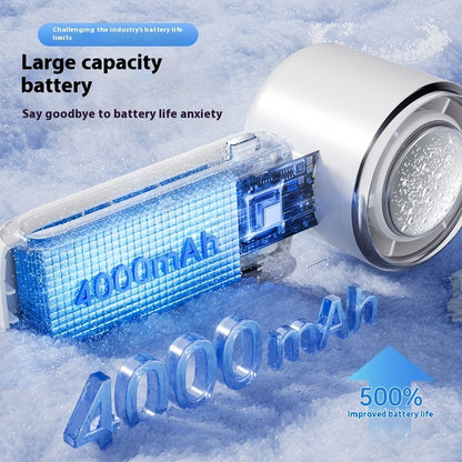 New Ice Pack High-Speed Handheld Electric Fan Speed Adjustable Folding Mini Fan Portable Outdoor Hanging Neck Small Fan